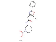 ethyl 3-{[(5-methyl-2-phenyl-1,3-oxazol-4-yl)acetyl]amino}azepane-1-carboxylate
