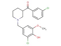 [1-(3-chloro-4-hydroxy-5-methoxybenzyl)-3-piperidinyl](3-chlorophenyl)methanone
