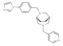 (1S*,5R*)-6-[4-(1H-imidazol-1-yl)benzyl]-3-(4-pyridinylmethyl)-3,6-diazabicyclo[3.2.2]nonane