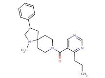 1-methyl-3-phenyl-8-[(4-propyl-5-pyrimidinyl)carbonyl]-1,8-diazaspiro[4.5]decane