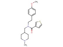 N-[2-(4-methoxyphenyl)ethyl]-N-[(1-methyl-4-piperidinyl)methyl]-3-thiophenecarboxamide