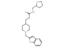3-[1-(1-benzofuran-2-ylmethyl)-4-piperidinyl]-N-(tetrahydro-2-furanylmethyl)propanamide