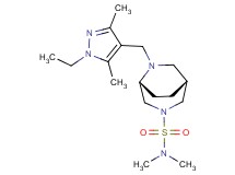 (1R*,5R*)-6-[(1-ethyl-3,5-dimethyl-1H-pyrazol-4-yl)methyl]-N,N-dimethyl-3,6-diazabicyclo[3.2.2]nonane-3-sulfonamide