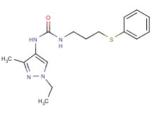 N-(1-ethyl-3-methyl-1H-pyrazol-4-yl)-N'-[3-(phenylthio)propyl]urea