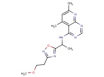 N-{1-[3-(2-methoxyethyl)-1,2,4-oxadiazol-5-yl]ethyl}-5,7-dimethylpyrido[2,3-d]pyrimidin-4-amine