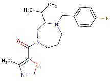 1-(4-fluorobenzyl)-2-isopropyl-4-[(4-methyl-1,3-oxazol-5-yl)carbonyl]-1,4-diazepane
