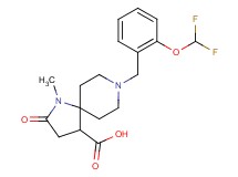 8-[2-(difluoromethoxy)benzyl]-1-methyl-2-oxo-1,8-diazaspiro[4.5]decane-4-carboxylic acid