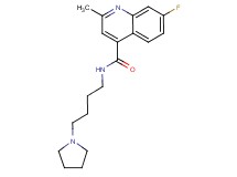 7-fluoro-2-methyl-N-[4-(1-pyrrolidinyl)butyl]-4-quinolinecarboxamide