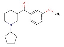 (1-cyclopentyl-3-piperidinyl)(3-methoxyphenyl)methanone