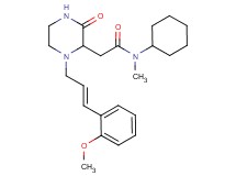 N-cyclohexyl-2-{1-[(2E)-3-(2-methoxyphenyl)-2-propen-1-yl]-3-oxo-2-piperazinyl}-N-methylacetamide