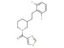 3-[2-(2,6-difluorophenyl)ethyl]-1-(1,3-thiazol-4-ylcarbonyl)piperidine