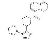 8-{[3-(4-phenyl-1H-pyrazol-5-yl)piperidin-1-yl]carbonyl}quinoline