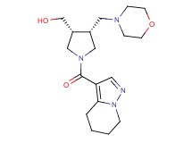 [(3R*,4R*)-4-(4-morpholinylmethyl)-1-(4,5,6,7-tetrahydropyrazolo[1,5-a]pyridin-3-ylcarbonyl)-3-pyrrolidinyl]methanol