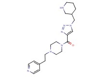 1-{[1-(piperidin-3-ylmethyl)-1H-1,2,3-triazol-4-yl]carbonyl}-4-(2-pyridin-4-ylethyl)piperazine