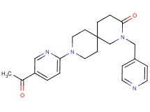 9-(5-acetylpyridin-2-yl)-2-(pyridin-4-ylmethyl)-2,9-diazaspiro[5.5]undecan-3-one