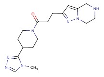 2-{3-[4-(4-methyl-4H-1,2,4-triazol-3-yl)-1-piperidinyl]-3-oxopropyl}-4,5,6,7-tetrahydropyrazolo[1,5-a]pyrazine hydrochloride