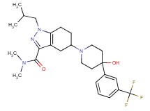 5-{4-hydroxy-4-[3-(trifluoromethyl)phenyl]-1-piperidinyl}-1-isobutyl-N,N-dimethyl-4,5,6,7-tetrahydro-1H-indazole-3-carboxamide