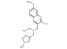 3-({ethyl[(1-methyl-3-pyrrolidinyl)methyl]amino}methyl)-7-methoxy-2-quinolinol