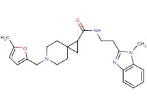 N-[2-(1-methyl-1H-benzimidazol-2-yl)ethyl]-6-[(5-methyl-2-furyl)methyl]-6-azaspiro[2.5]octane-1-carboxamide