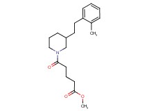 methyl 5-{3-[2-(2-methylphenyl)ethyl]-1-piperidinyl}-5-oxopentanoate