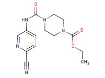 ethyl 4-{[(6-cyanopyridin-3-yl)amino]carbonyl}piperazine-1-carboxylate