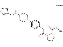 methyl 1-[(4-{4-[(3-thienylmethyl)amino]-1-piperidinyl}phenyl)acetyl]-L-prolinate