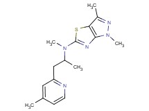 N,1,3-trimethyl-N-[1-methyl-2-(4-methylpyridin-2-yl)ethyl]-1H-pyrazolo[3,4-d][1,3]thiazol-5-amine