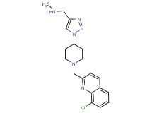[(1-{1-[(8-chloro-2-quinolinyl)methyl]-4-piperidinyl}-1H-1,2,3-triazol-4-yl)methyl]methylamine bis(trifluoroacetate)