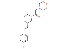 4-(2-{3-[2-(4-fluorophenyl)ethyl]-1-piperidinyl}-2-oxoethyl)morpholine