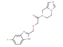 7-{[(5-fluoro-1H-benzimidazol-2-yl)methoxy]acetyl}-5,6,7,8-tetrahydroimidazo[1,5-a]pyrazine