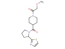 1-(methoxyacetyl)-4-{[2-(1,3-thiazol-2-yl)-1-pyrrolidinyl]carbonyl}piperidine