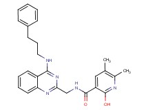 2-hydroxy-5,6-dimethyl-N-({4-[(3-phenylpropyl)amino]-2-quinazolinyl}methyl)nicotinamide
