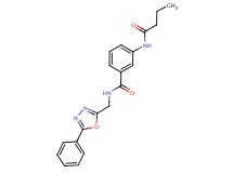 3-(butyrylamino)-N-[(5-phenyl-1,3,4-oxadiazol-2-yl)methyl]benzamide