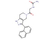 N-{2-[3-(1-naphthyl)-1,4,6,7-tetrahydro-5H-pyrazolo[4,3-c]pyridin-5-yl]-2-oxoethyl}urea