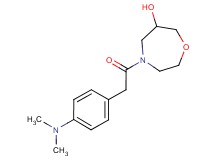4-{[4-(dimethylamino)phenyl]acetyl}-1,4-oxazepan-6-ol