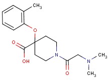 1-(N,N-dimethylglycyl)-4-(2-methylphenoxy)piperidine-4-carboxylic acid