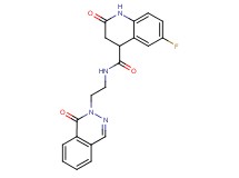 6-fluoro-2-oxo-N-[2-(1-oxo-2(1H)-phthalazinyl)ethyl]-1,2,3,4-tetrahydro-4-quinolinecarboxamide