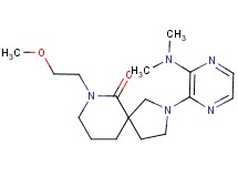 2-[3-(dimethylamino)pyrazin-2-yl]-7-(2-methoxyethyl)-2,7-diazaspiro[4.5]decan-6-one