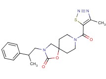 8-[(4-methyl-1,2,3-thiadiazol-5-yl)carbonyl]-3-(2-phenylpropyl)-1-oxa-3,8-diazaspiro[4.5]decan-2-one