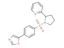 2-(1-{[4-(1,3-oxazol-5-yl)phenyl]sulfonyl}-2-pyrrolidinyl)pyridine