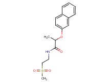 N-[2-(methylsulfonyl)ethyl]-2-(2-naphthyloxy)propanamide