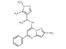 N-[1-(1,5-dimethyl-1H-pyrazol-4-yl)ethyl]-2-methyl-5-phenylpyrazolo[1,5-a]pyrimidin-7-amine