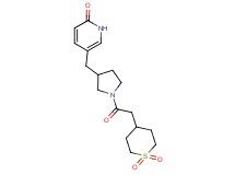 5-({1-[(1,1-dioxidotetrahydro-2H-thiopyran-4-yl)acetyl]-3-pyrrolidinyl}methyl)-2(1H)-pyridinone