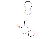 7-[2-(4,5,6,7-tetrahydro-1,3-benzothiazol-2-yl)ethyl]-2-oxa-7-azaspiro[4.5]decan-8-one