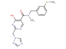 4-hydroxy-N-methyl-N-[3-(methylthio)benzyl]-2-(1H-1,2,4-triazol-1-ylmethyl)pyrimidine-5-carboxamide