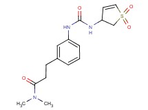3-[3-({[(1,1-dioxido-2,3-dihydro-3-thienyl)amino]carbonyl}amino)phenyl]-N,N-dimethylpropanamide
