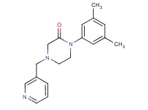 1-(3,5-dimethylphenyl)-4-(3-pyridinylmethyl)-2-piperazinone