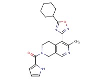 5-(5-cyclohexyl-1,2,4-oxadiazol-3-yl)-6-methyl-2-(1H-pyrrol-2-ylcarbonyl)-1,2,3,4-tetrahydro-2,7-naphthyridine