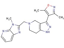 3-(3,5-dimethyl-4-isoxazolyl)-5-[(3-methyl-3H-imidazo[4,5-b]pyridin-2-yl)methyl]-4,5,6,7-tetrahydro-1H-pyrazolo[4,3-c]pyridine