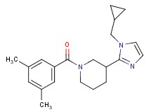 3-[1-(cyclopropylmethyl)-1H-imidazol-2-yl]-1-(3,5-dimethylbenzoyl)piperidine